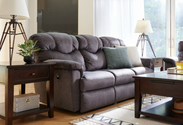 La-Z-Boy Lancer Sofa Pet Friendly Fabric D143057 Charcoal