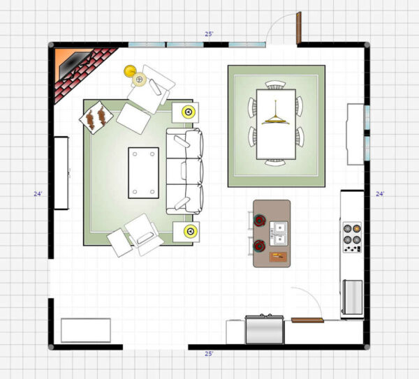 La-Z-Boy Free Design Service 3D Room Plan